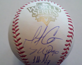 2010 World Series Signed Giants Starter Baseball - TriStar COA